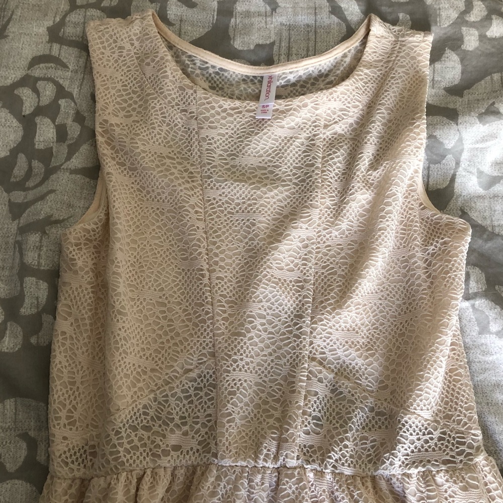 Cream lace dress
